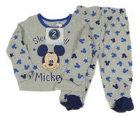 Nové - šedé pyžamo s Mickey Mousem Disney