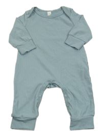 Světlemodrý žebrovaný overal