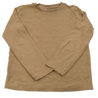 Béžové žebrované mikinotriko TU