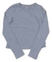 Fialové crop triko H&M