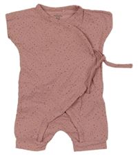 Růžový zavinovací overal se skvrnami Prénatal 