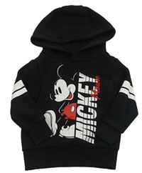 Černá mikina s Mickeym a kapucí Disney
