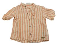Oranžovo-béžová pruhovaná košile H&M