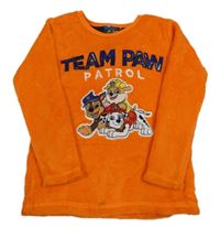 Oranžová chlupatá pyžamová mikina - Tlapková patrola Nickelodeon