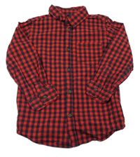 Černo-červená kostkovaná košile Rebel