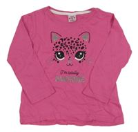 Růžové triko s šelmou Kiki&Koko