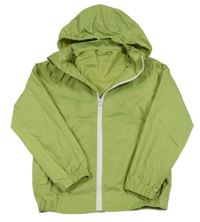 Zelená šusťáková lehká bunda s kapucí Tchibo