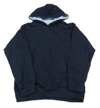 Tmavomodrá mikina s kapucí 