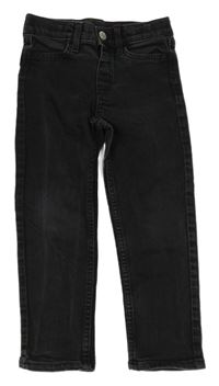Černé teplákové slim fit rifle H&M