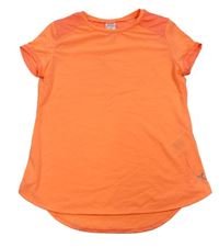 Neonově oranžové funkční sportovní tričko Decathlon