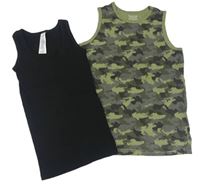 2x Army + černý nátělník
