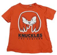 Červené tričko Knuckles H&M