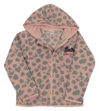 Růžová fleecová propínací mikina s kapucí Barbie