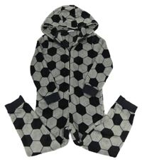 Šedo-černá vzorovaná kombinéza s kapucí M&S