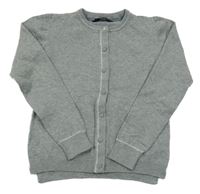 Šedý propínací svetr Tchibo 