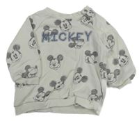 Bílá mikina s Mickeym Disney