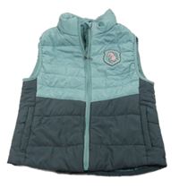 Světlemodro-šedá šusťáková jezdecká zateplená vesta Active Touch