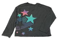 Tmavošedé triko s hvězdičkami M&S