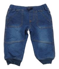 Tmavomodré teplákové cuff rifle C&A