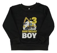 Černá mikina s Bagrem 