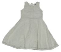 Bílé krajkové šaty C&A