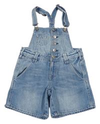 Svělemodré riflové laclové kraťasy H&M