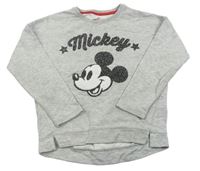 Šedá melírovaná mikina s Mickey M&S