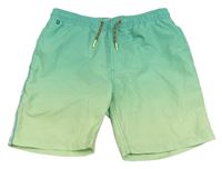 Zeleno-světlezelené plážové kraťasy s pruhem s logy SCOTCH&SODA