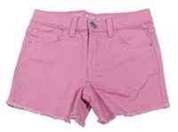 Růžové mid rise riflové kraťasy Denim Co.