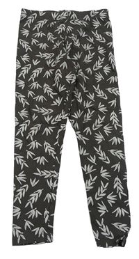 Tmavošedé legíny s lístečky PRIMARK