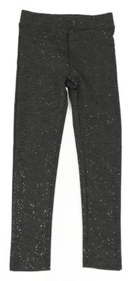 Tmavošedé melírované třpytivé tregíny Kiki&Koko