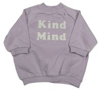 Světlefialová oversize mikina s nápisy George