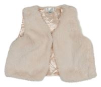 Světlerůžové kožešinové podšité bolérko Petits