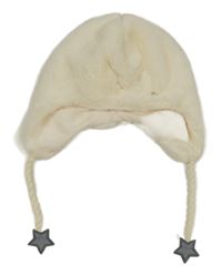 Smetanová kožešinová beranice Sterntaler