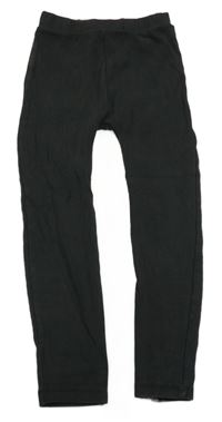 Černé žebrované legíny Tu