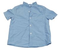 Modrá melírovaná košile SHEIN