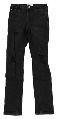 Černé hallie high waist super skinny rifle New Look