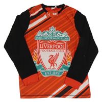 Nové - červeno-černé pyžamové fotbalové triko Liverpool 