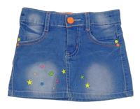 Modrá riflová sukně s hvězdičkami MINIM MAX