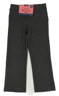 Nové - tmavošedé melírované teplákové kalhoty Matalan