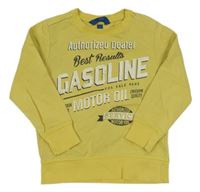 Žlutá mikina s nápisy OVS