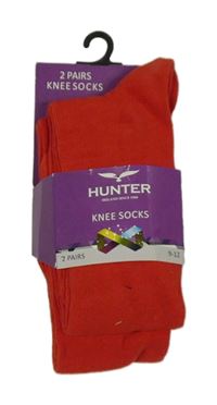 Nové - 2x - Červené podkolenky HUNTER vel. 26-31