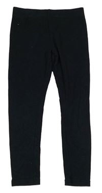 Černé žebrované legíny Primark