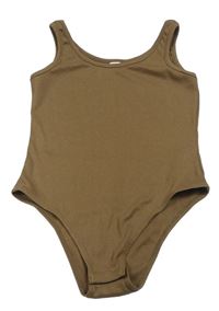 Hnědé žebrované body Shein