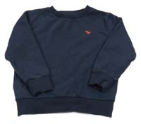 Tmavomodrá mikina s výšivkou Next