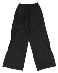 Černé šusťákové nepromokavé kalhoty Pocopiano