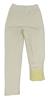 Bílé zateplené legíny