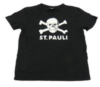 Černé tričko s lebkou