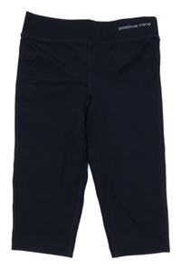 Tmavomodré sportovní capri legíny TCM