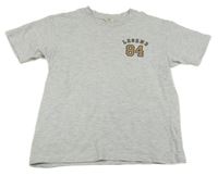 Šedé melírované tričko s číslem River Island